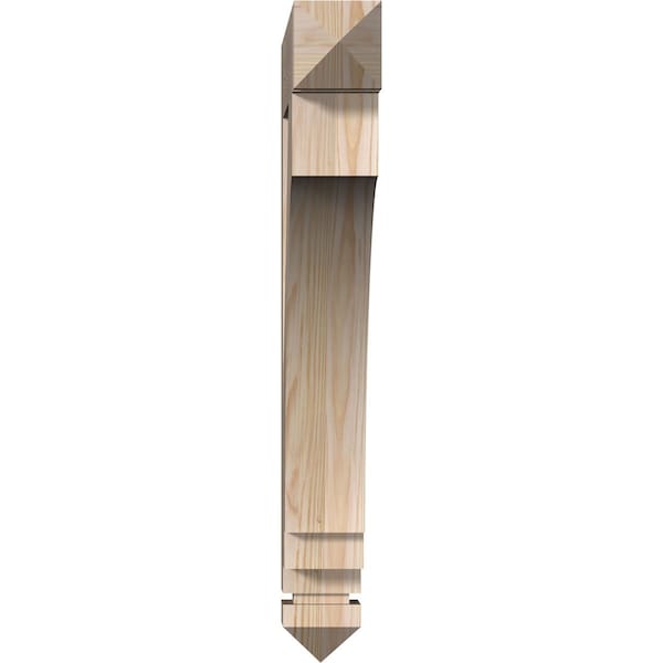 Imperial Arts & Crafts Smooth Bracket, Douglas Fir, 3 1/2W X 24D X 28H